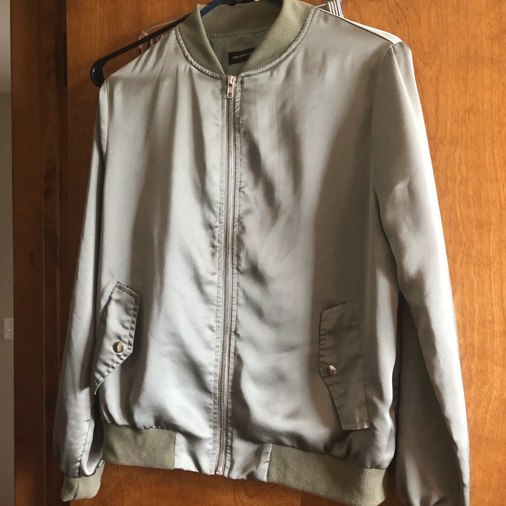 Satin bomber jacket